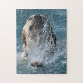 Gele labrador Retriever zwemmen Legpuzzel (Verticaal)