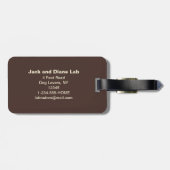 Gele Labrador Retrievers met Hart Bagagelabel (Achterkant horizontaal)