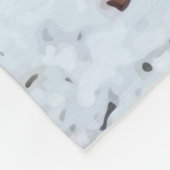 Gele labrador - Sneeuwhond - Geel lab Fleece Deken (Hoek)