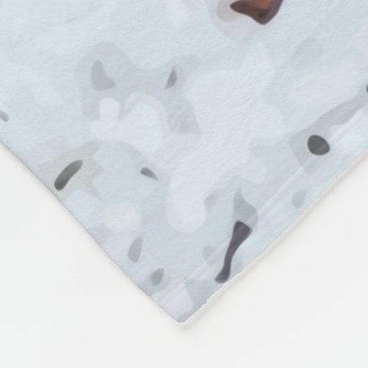 Gele labrador - Sneeuwhond - Geel lab Fleece Deken (Hoek)