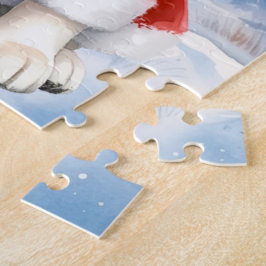 Gele labrador - Sneeuwhond - Geel lab Legpuzzel (Zijkant)