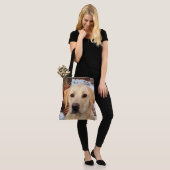 Gele labrador - Sneeuwhond - Geel lab Tote Bag (Op model)