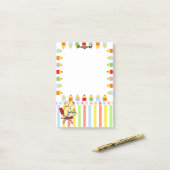 Gele Labrador Student 1 Post-it® Notes (Op bureau)