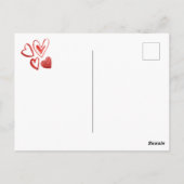 Gele labrador Valentijnsdag Gift Dog Briefkaart (Achterkant)