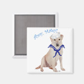 Gele Labrador Zeiler Magneet (Voorkant / Achterkant)