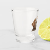 Gele Labradors hond Shot Glas (Links)