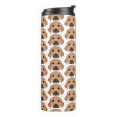 Gele Labradors op Tumbler Thermosbeker (Gedraaid links)