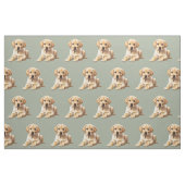 Gele Labradors Retriever Hond Stof (Fat Quarter)