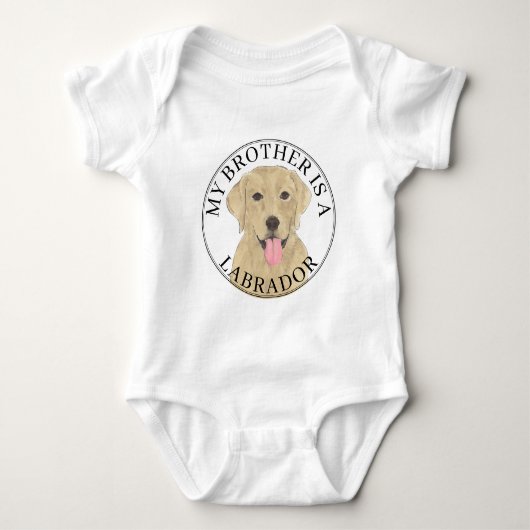 Gele Labradorshond Romper (Voorkant)