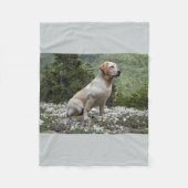 gele labvergadering .png fleece deken (Voorkant)