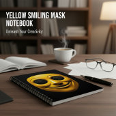 Gele Lachende Masker Notitieboek
