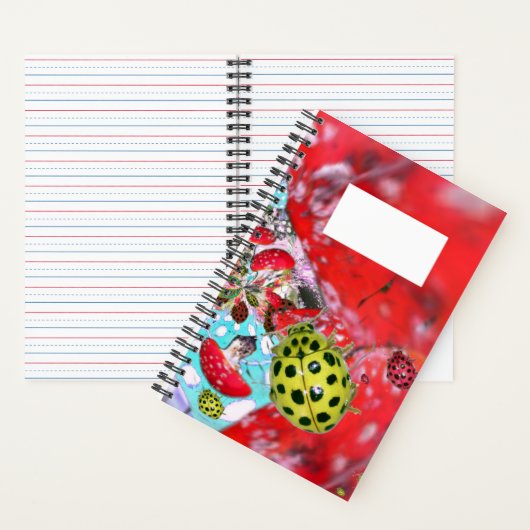 Gele Ladybugs ABC Letter Tracing Notitieboek (Binnen)