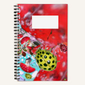 Gele Ladybugs ABC Letter Tracing Notitieboek (Voorkant)