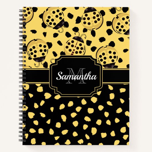 Gele Ladybugs Notitieboek (Voorkant)