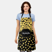 Gele Ladybugs Schort (Gedragen)