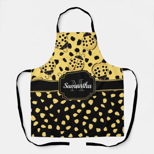 Gele Ladybugs Schort (Voorkant)