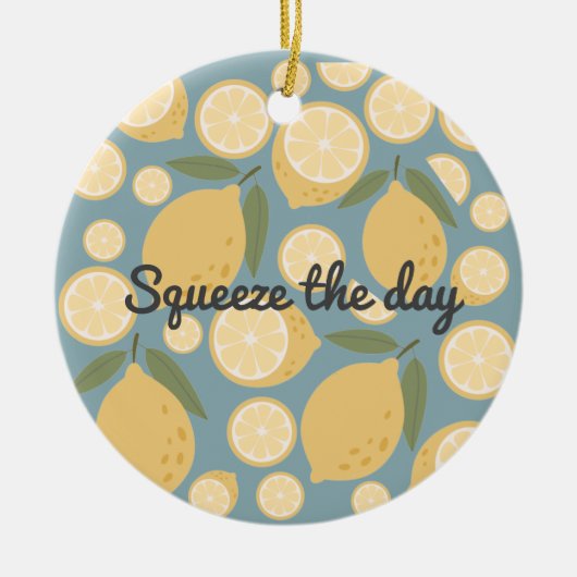  gele lamon naadloos patroon keramisch ornament (Voorkant)