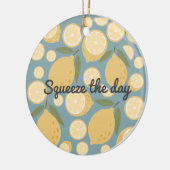  gele lamon naadloos patroon keramisch ornament (Links)