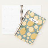  gele lamon naadloos patroon planner (Display)