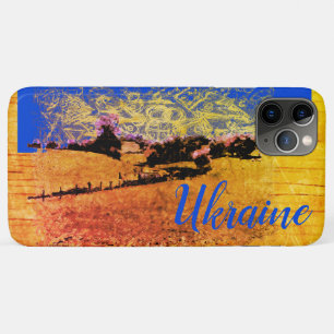 Gele landelijke velden Trees Blue Sky Case-Mate iPhone Case