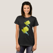 Gele langneusvlinderfish t-shirt (Voorkant volledig)