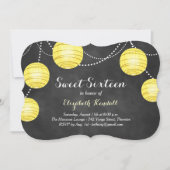 Gele lantaarns op uitnodiging van Chalk Sweet Sixt (Voorkant)