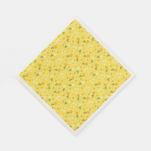 Gele lantbloem servet (Hoek)