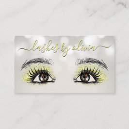 Gele Lashes Beauty Lash Extension Makeup Artist Visitekaartje