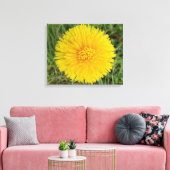 Gele lauw canvas afdrukken (Insitu (Woonkamer))