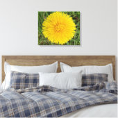 Gele lauw canvas afdrukken (Insitu (Slaapkamer))