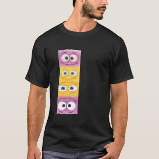 GELE-LAVENDEL CARTOON VOOR TRUIS T-SHIRT