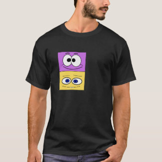 GELE-LAVENDEL CARTOON VOOR TRUIS T-SHIRT