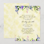 Gele lavendel Floral Vrijgezellenfeest Kaart (Voorkant / Achterkant)