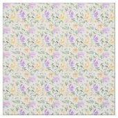 Gele lavendelrozen stof witte achtergrond (Swatch)