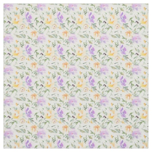 Gele lavendelrozen stof witte achtergrond (Swatch)