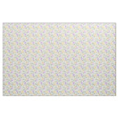 Gele lavendelrozen stof witte achtergrond (Fat Quarter)