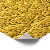 Gele lederen textuur naadloze close-up poster (Hoek)