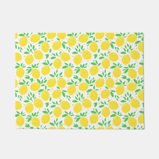 Gele leemons Doormat Deurmat (Voorkant)