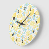 Gele leemons en blauwe bloemen geïllustreerd Patro Grote Klok (Hoek)