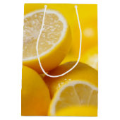 Gele leemons medium cadeauzakje (Achterkant)