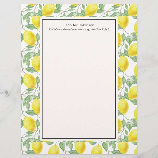 Gele leemons met groen lederen patroon (Voorkant)