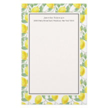 Gele leemons met groen lederen patroon