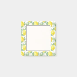Gele leemons met groen lederen patroon post-it® notes