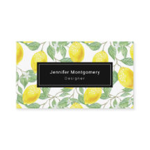 Gele leemons met groen lederen patroon