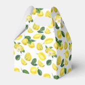 Gele leemons Waterverf fruitpatroon Dank u wel Bedankdoosjes (Achterkant)