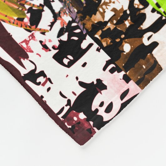 Gele leeuwenkop Fleece Blanket - Lion Fleece (Hoek)