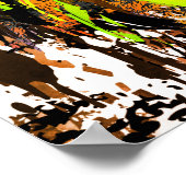 Gele leeuwenkop Poster - Liongezicht (Hoek)