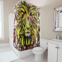 Gele leeuwenkuifgordijn - Lionzijde