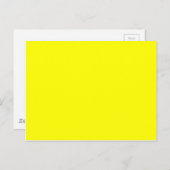 Gele lege achtergrondSjabloon Briefkaart (Voorkant / Achterkant)