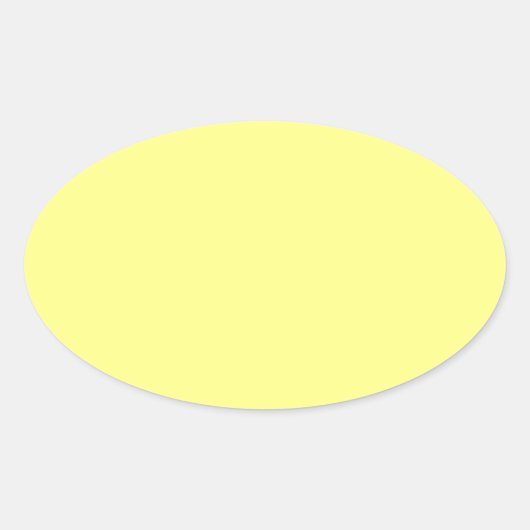 Gele lege achtergrondSjabloon Ovale Sticker (Voorkant)